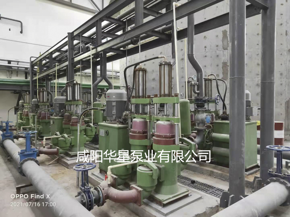 壓濾機入料泵在洗煤廠使用現場